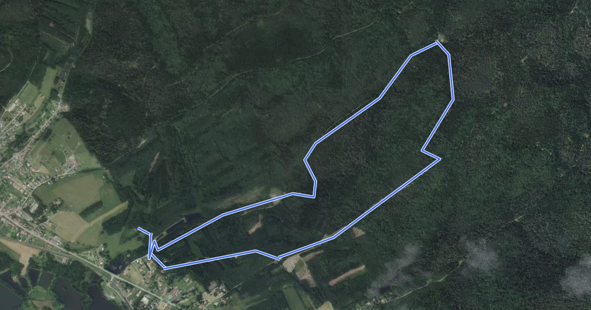 Маршрут Sentier des Pics et Saint-Jean на спутниковом снимке