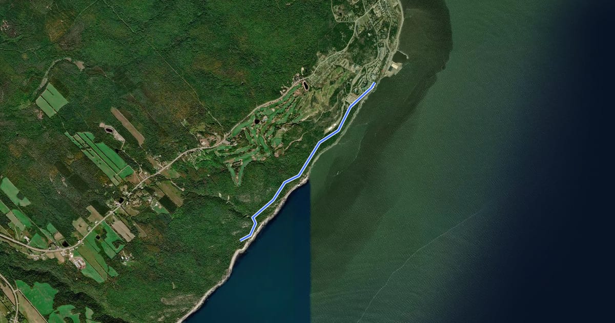 Маршрут Sentier des planètes на спутниковом снимке