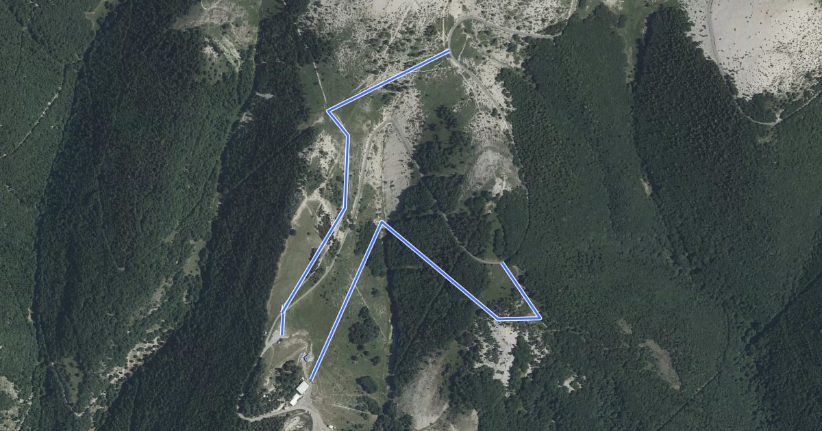 Маршрут Sentier des planètes (version courte) на спутниковом снимке