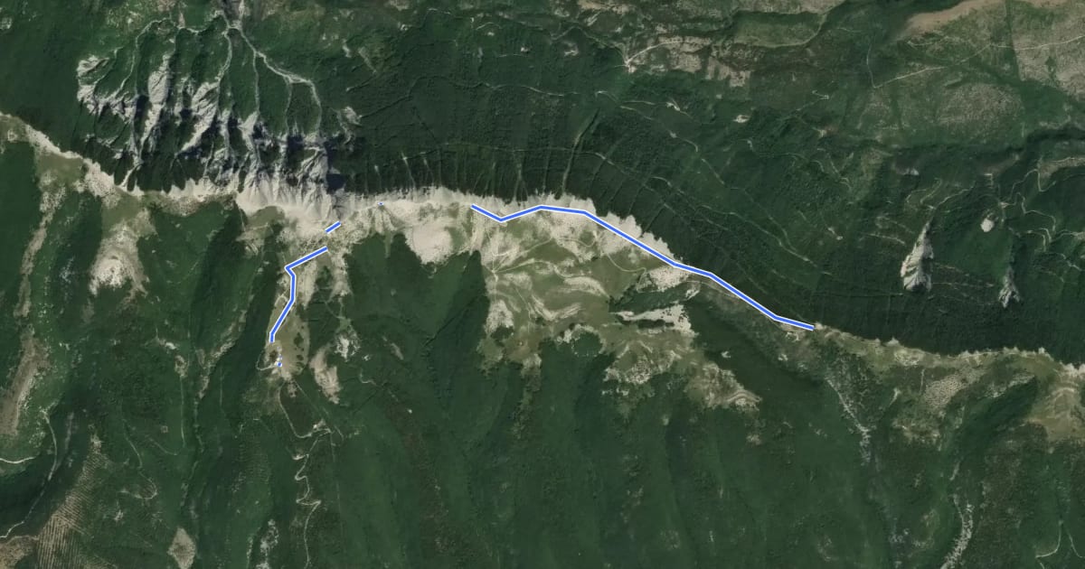 Маршрут Sentier des planètes (version longue) на спутниковом снимке