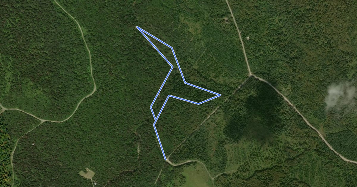 Маршрут Sentier des Portes-de-l'Enfer на спутниковом снимке