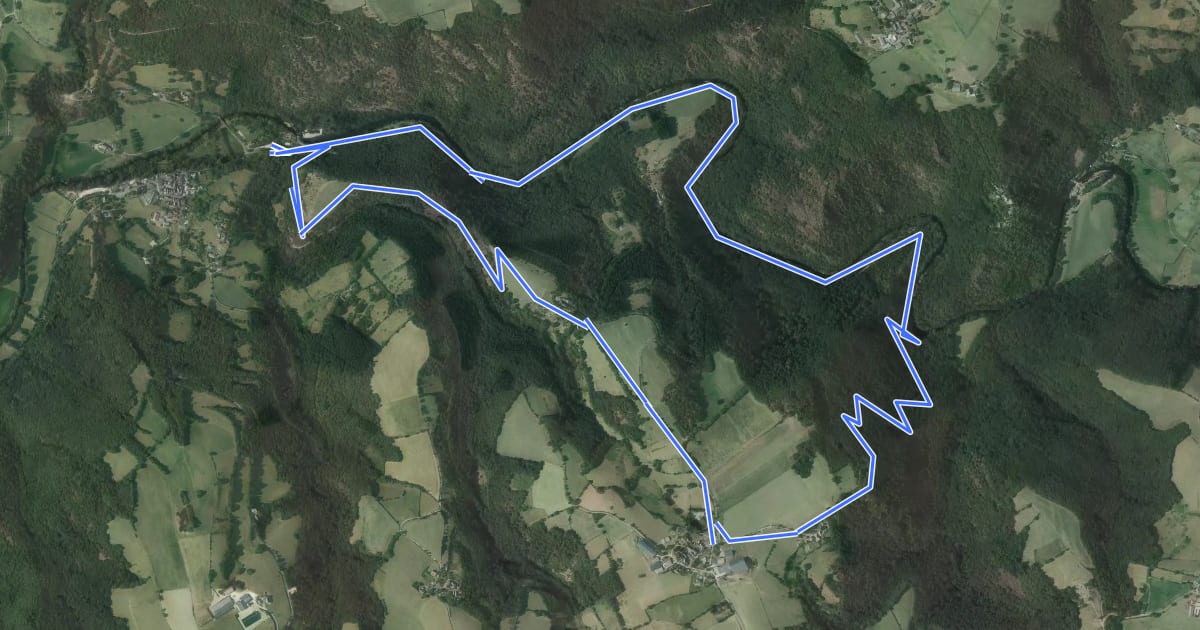 Маршрут Sentier des Puechs на спутниковом снимке