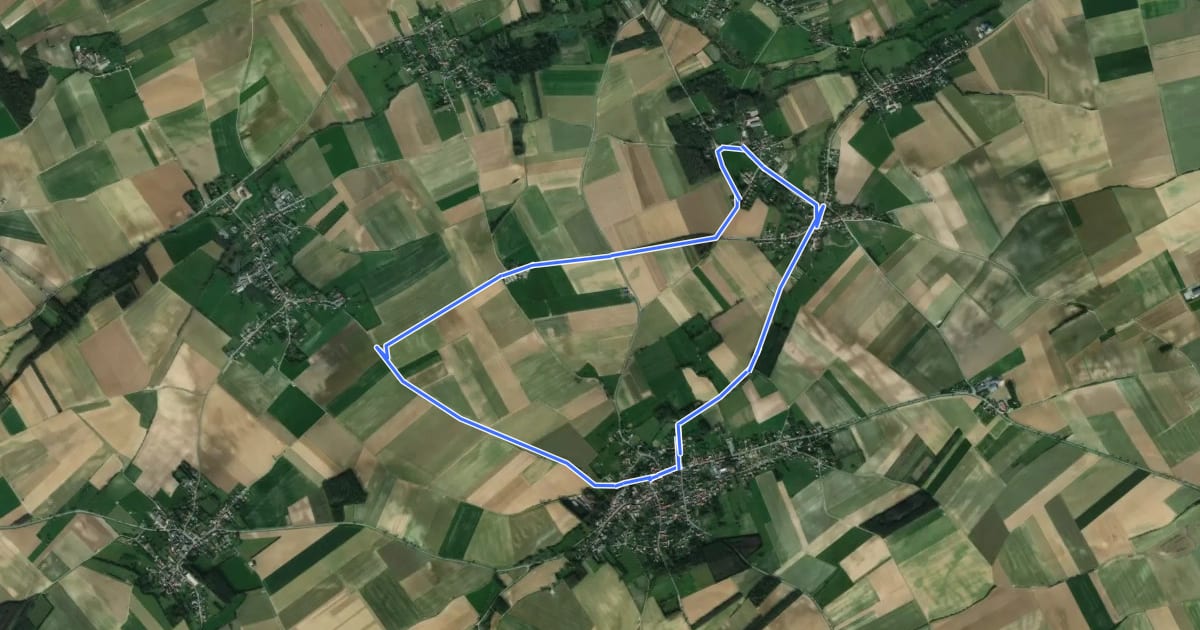 Маршрут Sentier des Quatres Vents на спутниковом снимке