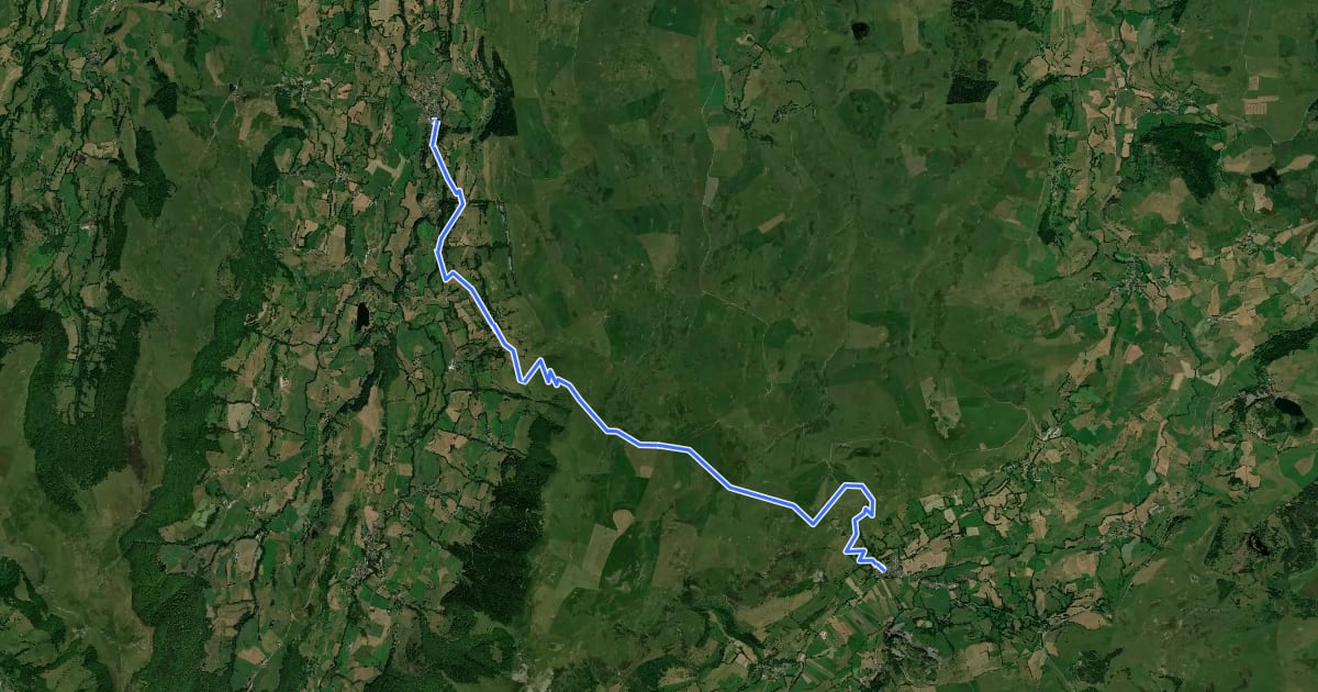 Маршрут Sentier des Quirous на спутниковом снимке