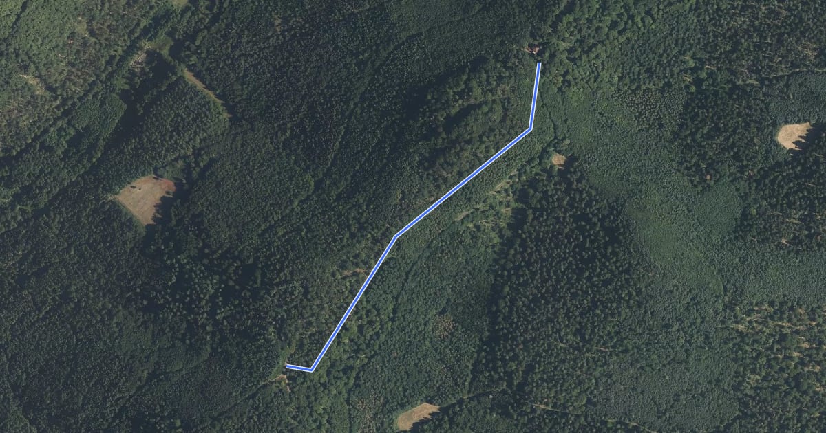 Маршрут Sentier des Rochers на спутниковом снимке