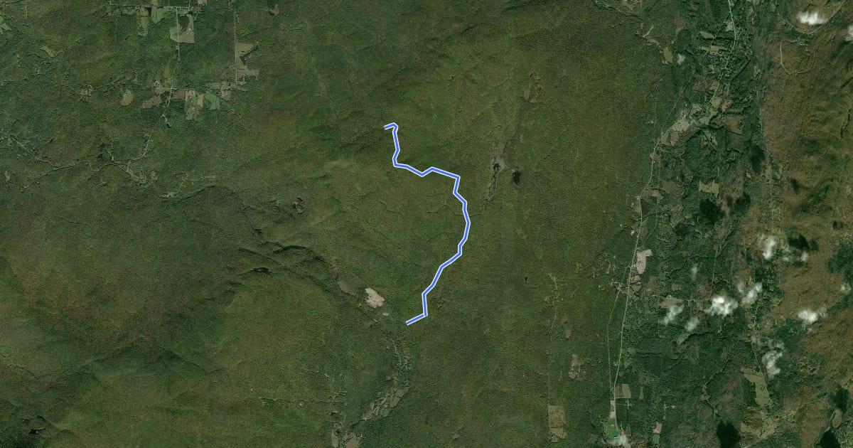 Маршрут Sentier des Sommets (nord) на спутниковом снимке