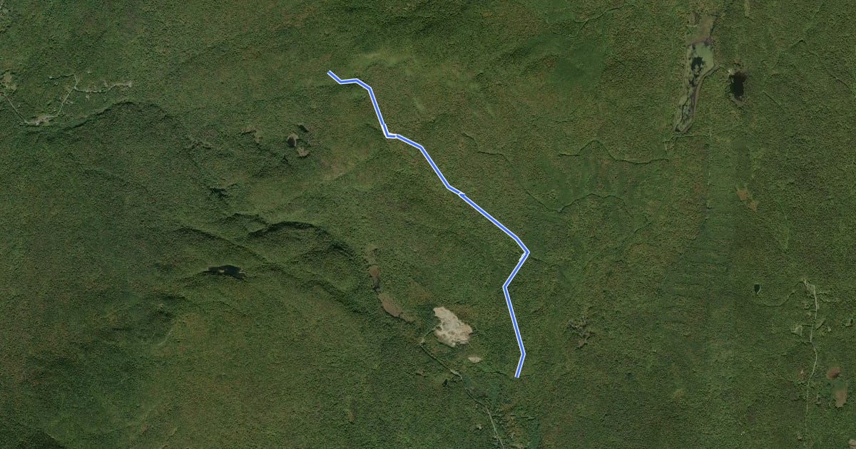 Маршрут Sentier des Sommets (sud) на спутниковом снимке