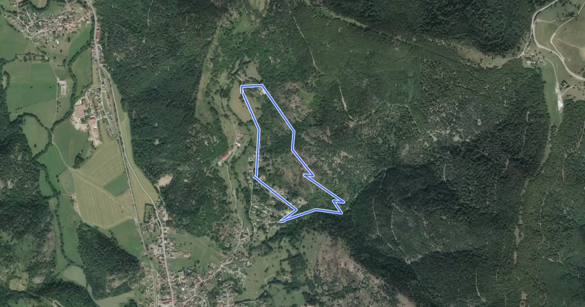 Маршрут Sentier des Tilleuls на спутниковом снимке