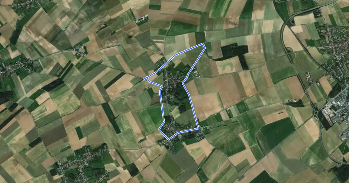 Маршрут Sentier des Tourelles на спутниковом снимке