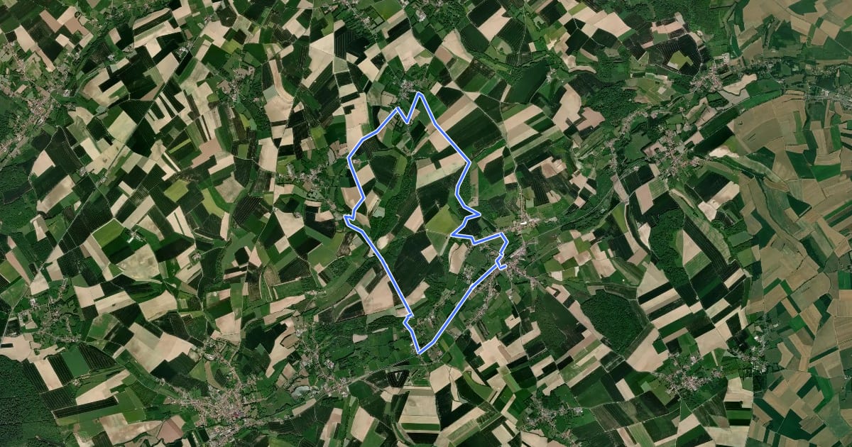 Маршрут Sentier des Vallons на спутниковом снимке
