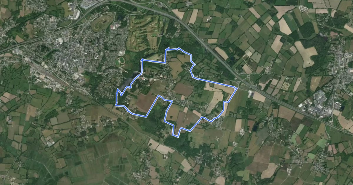 Маршрут Sentier du Belvédère на спутниковом снимке