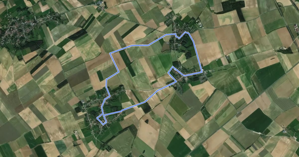 Маршрут Sentier du Bout de Monde на спутниковом снимке