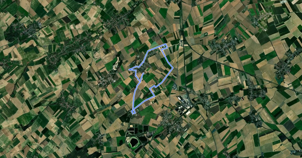 Маршрут Sentier du Brugelard на спутниковом снимке