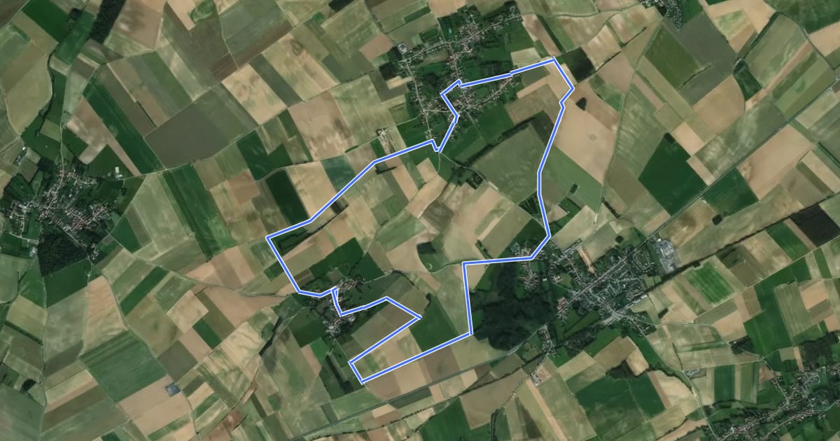 Маршрут Sentier du Buisson Etienne на спутниковом снимке