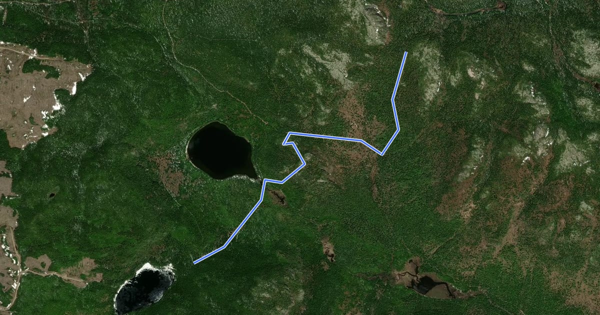 Маршрут Sentier du Buton на спутниковом снимке