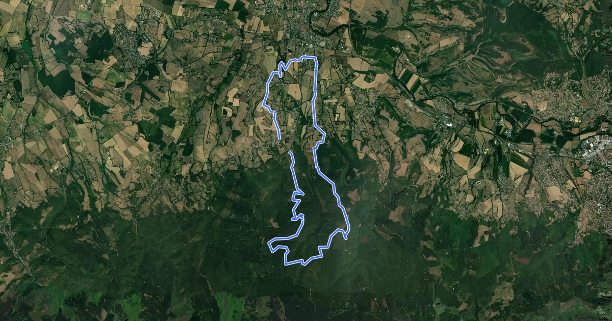 Маршрут Sentier du Carbonéral на спутниковом снимке