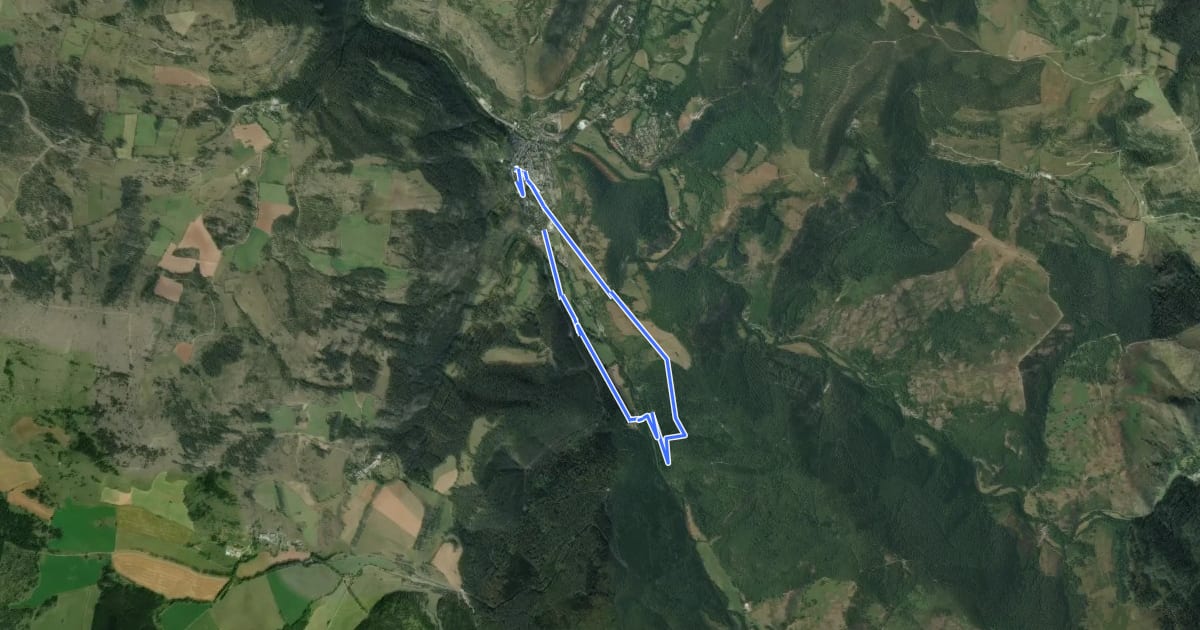 Маршрут Sentier du Château de Roquedols на спутниковом снимке