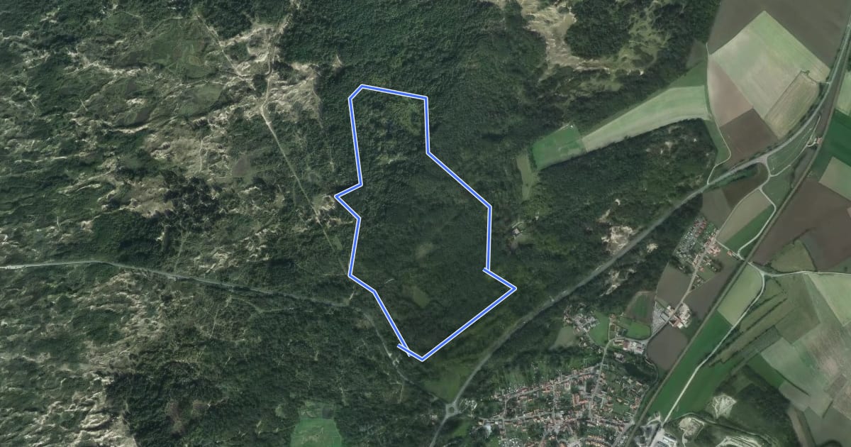 Маршрут Sentier du Chablis на спутниковом снимке