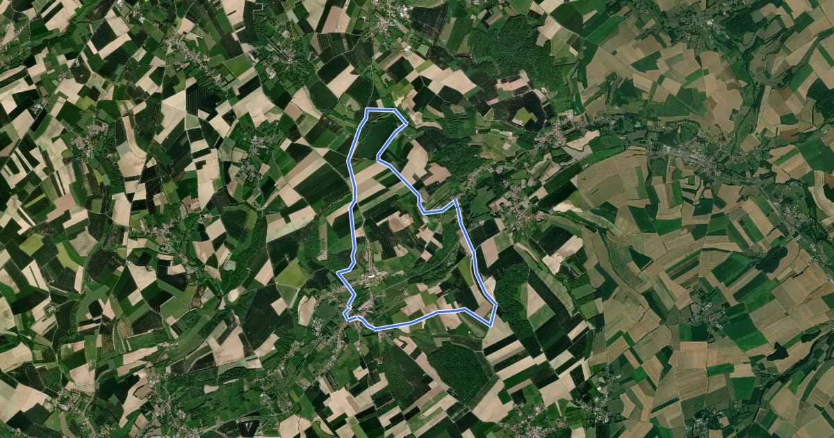 Маршрут Sentier du Chemin Blanc на спутниковом снимке