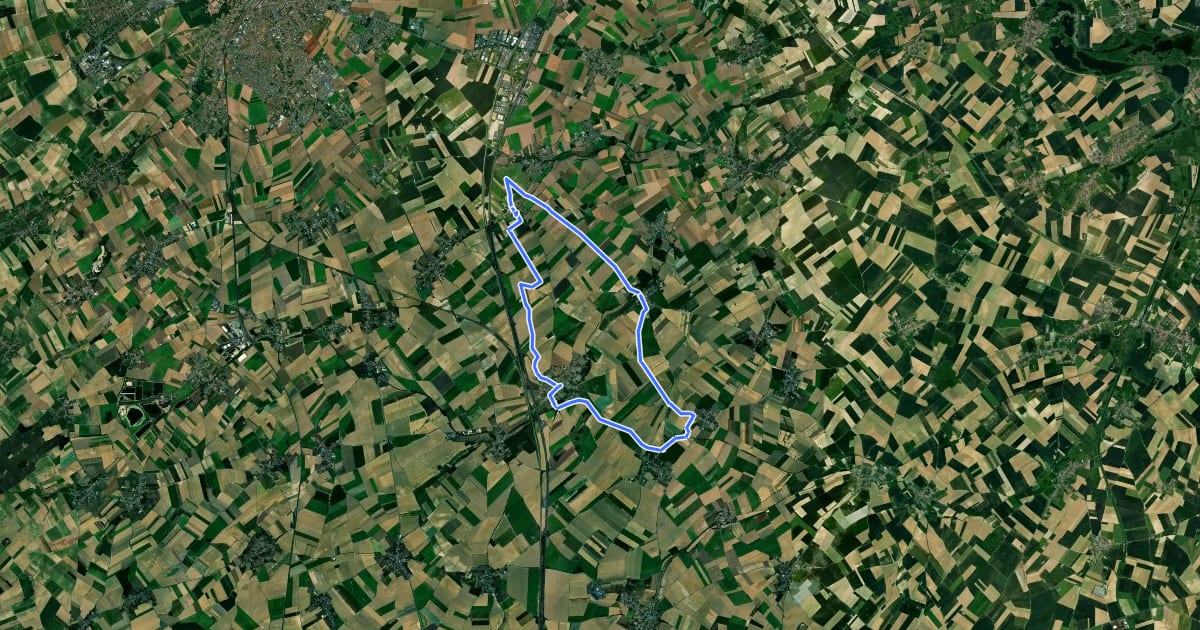 Маршрут Sentier du Chemin Sansville на спутниковом снимке