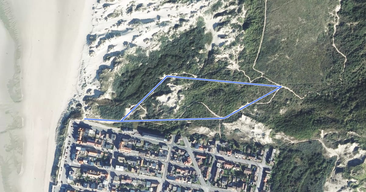 Маршрут Sentier du Cochevis на спутниковом снимке