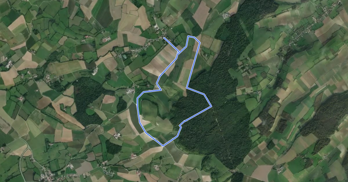 Маршрут Sentier du Funquet на спутниковом снимке