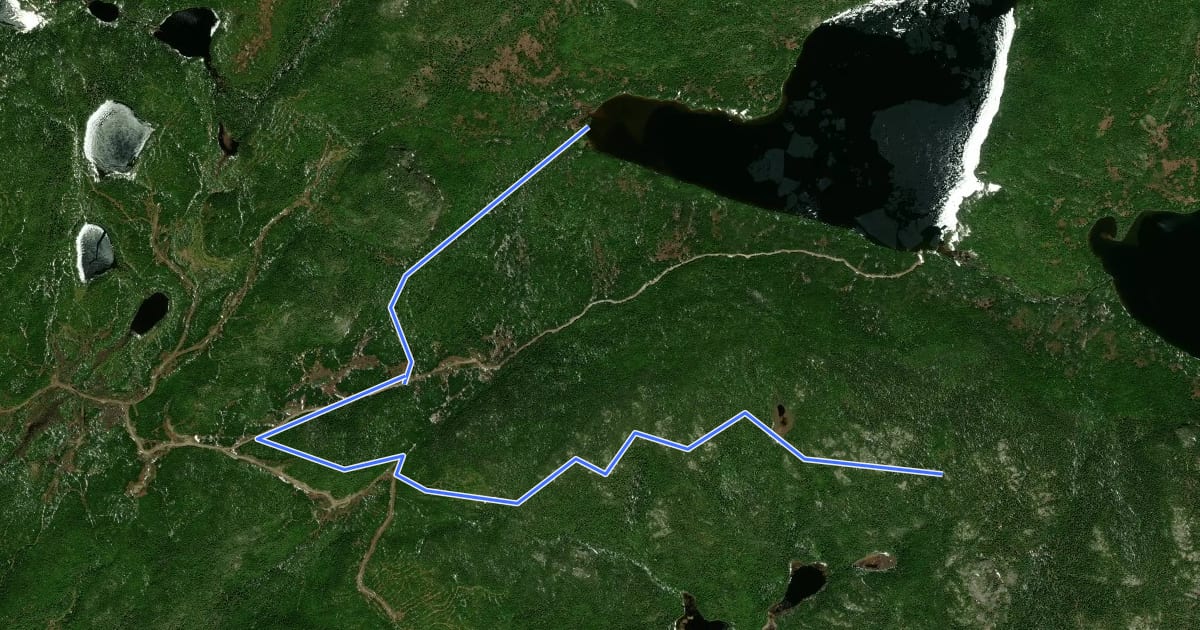 Маршрут Sentier du Lac Prime на спутниковом снимке