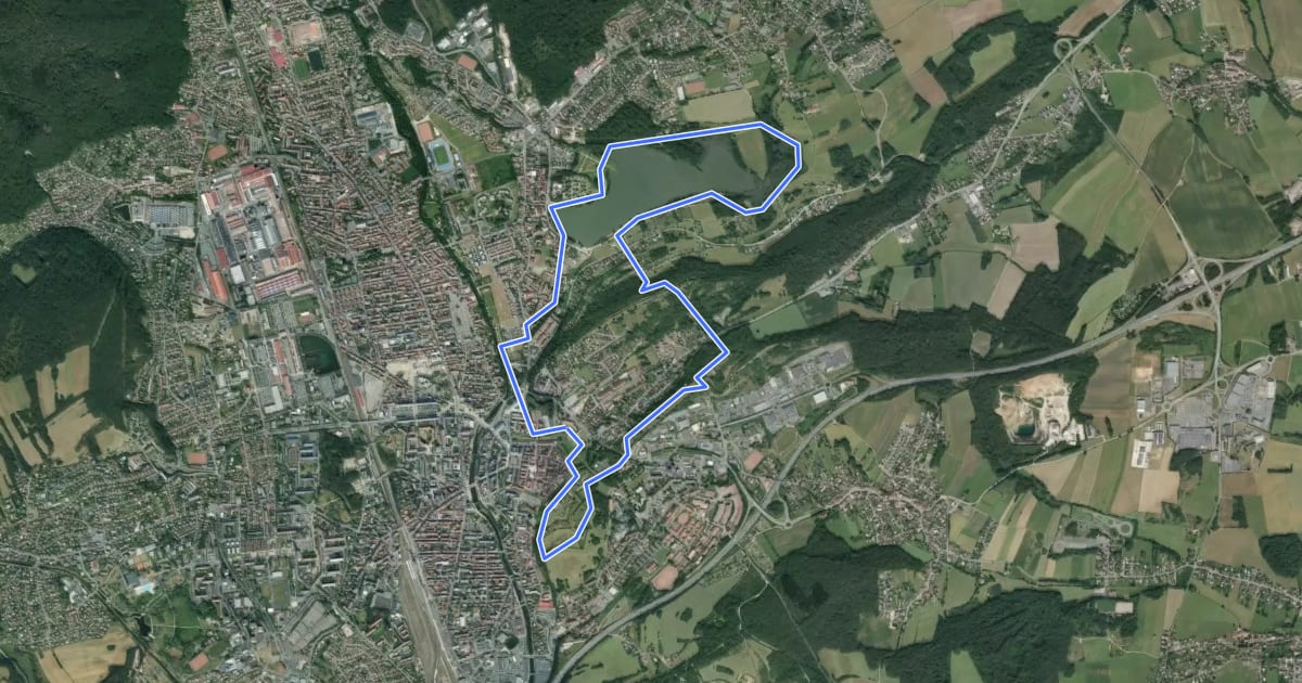 Маршрут Sentier du Lion 10 Km на спутниковом снимке