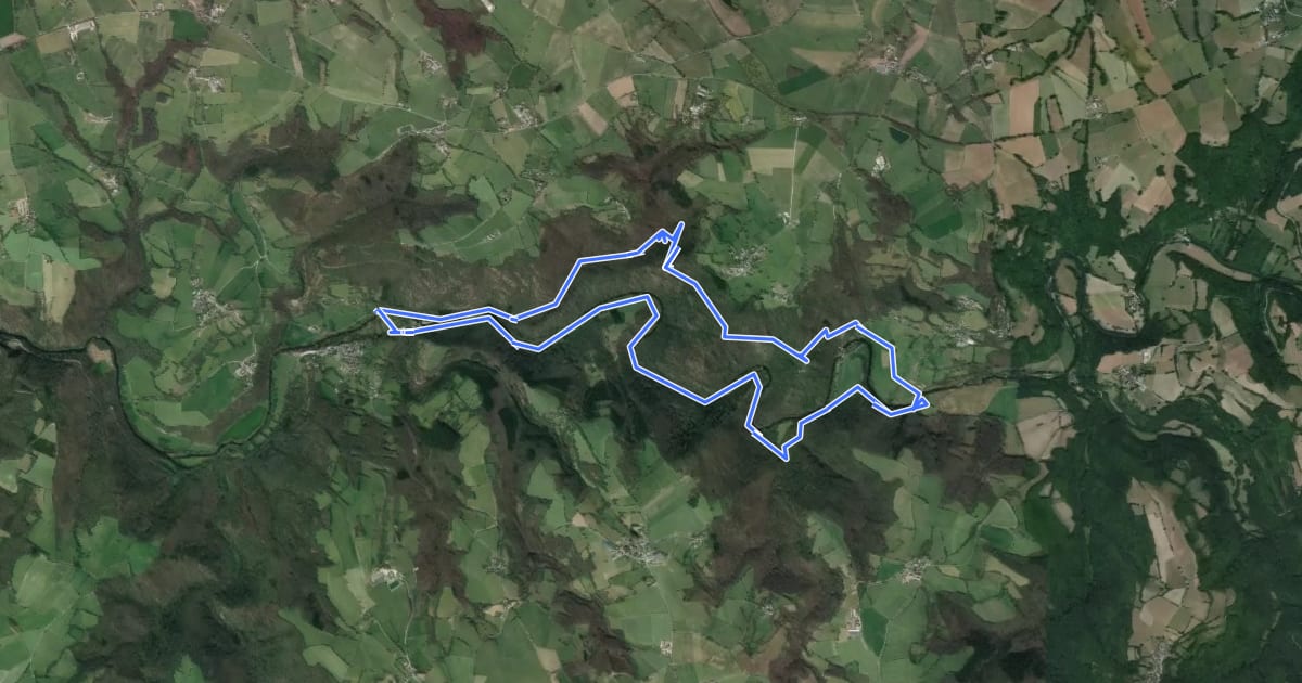 Маршрут Sentier du Maquis на спутниковом снимке