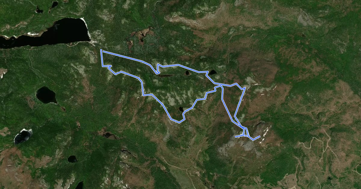 Маршрут Sentier du mont du Four на спутниковом снимке