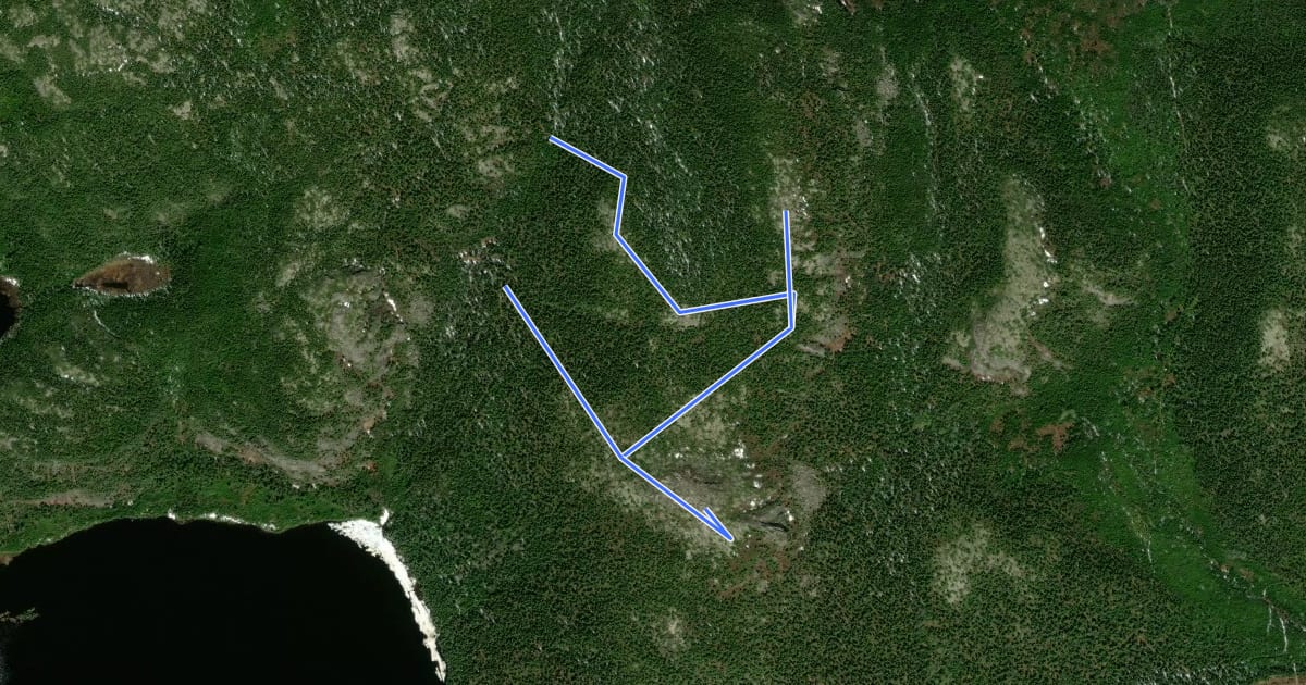 Маршрут Sentier du Mont du Lac à l'Écluse на спутниковом снимке
