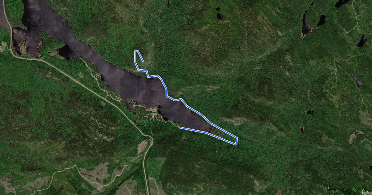 Маршрут Sentier du Mont Dufour на спутниковом снимке