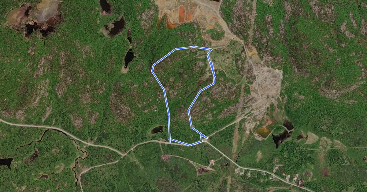 Маршрут Sentier du mont Duprat на спутниковом снимке