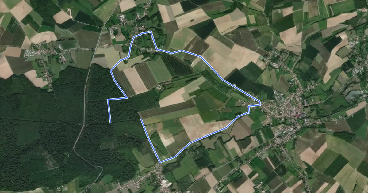 Маршрут Sentier du Mont Galant на спутниковом снимке