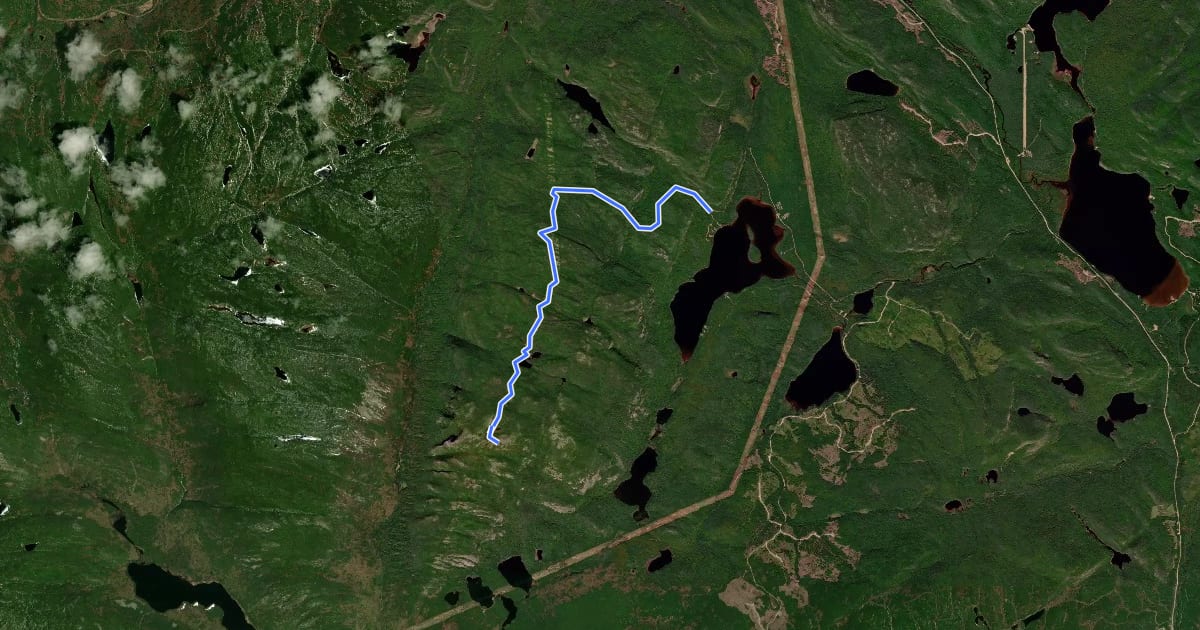 Маршрут Sentier du Mont Élie на спутниковом снимке