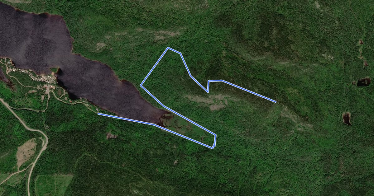 Маршрут Sentier du Mont Toby на спутниковом снимке