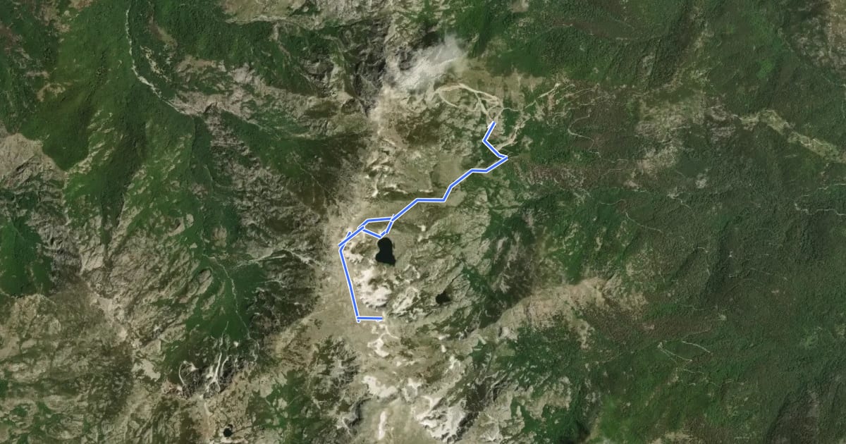 Маршрут Sentier du Monte Renosu на спутниковом снимке