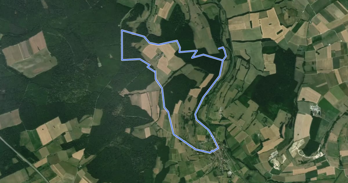 Маршрут Sentier du Monument Pilâtre de Rozier на спутниковом снимке