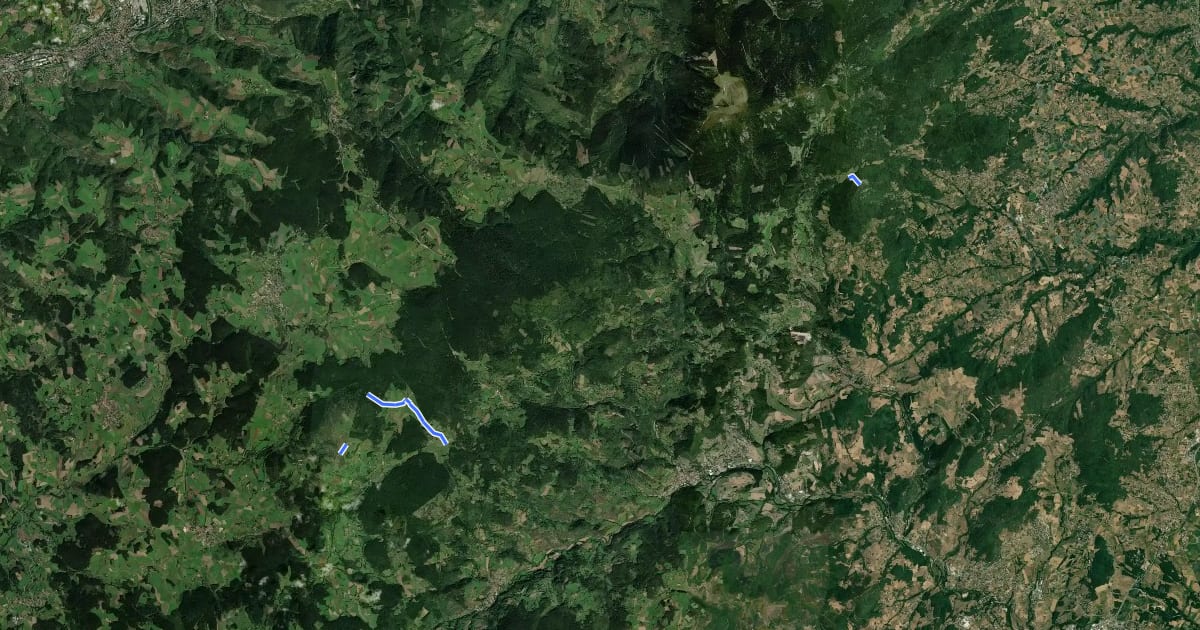 Маршрут Sentier du Parc 3 на спутниковом снимке