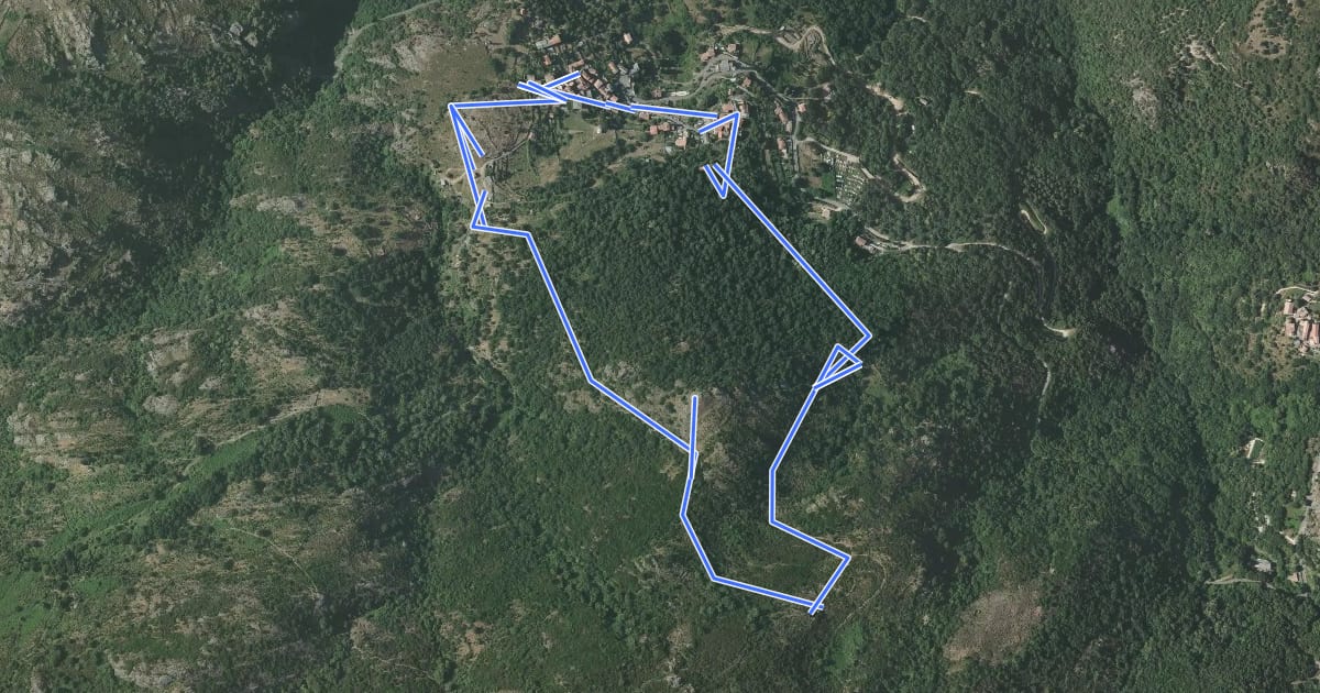Маршрут Sentier du patrimoine de Sorio-di-Tenda на спутниковом снимке