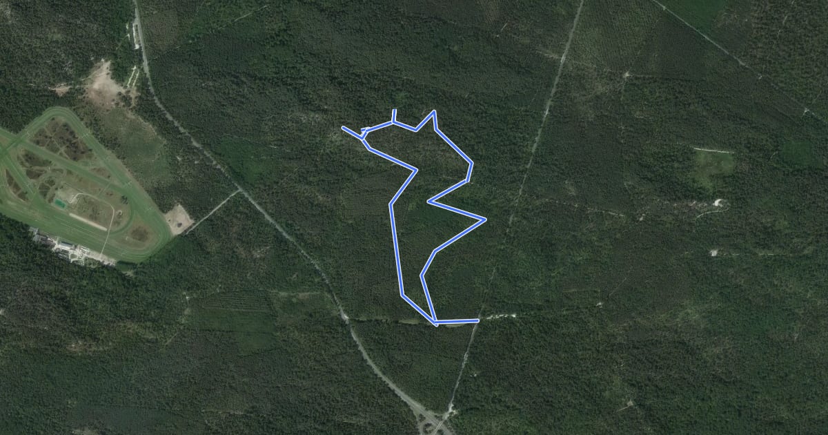 Маршрут Sentier du Rocher Cassepot на спутниковом снимке