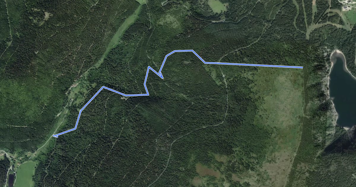 Маршрут Sentier du Ruhlock на спутниковом снимке