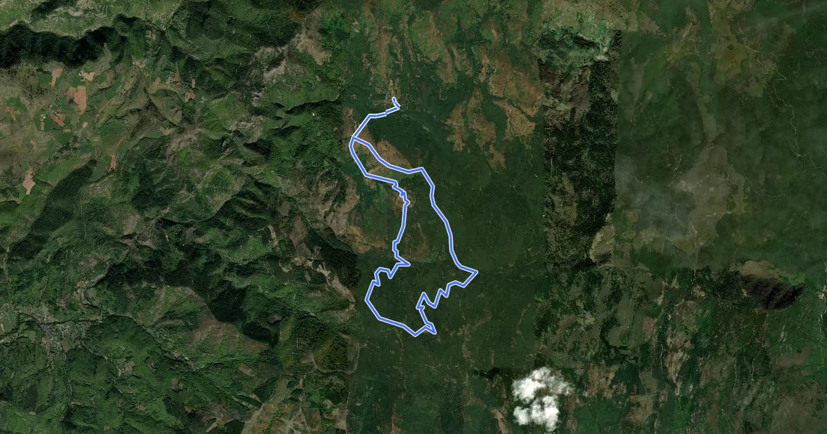Маршрут Sentier du Saint-Guiral на спутниковом снимке