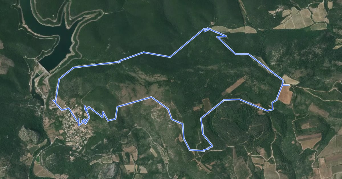 Маршрут Sentier du Temple на спутниковом снимке
