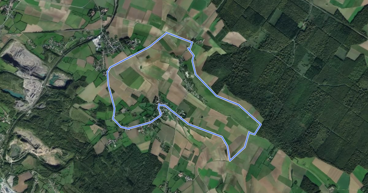Маршрут Sentier du Tilleul на спутниковом снимке