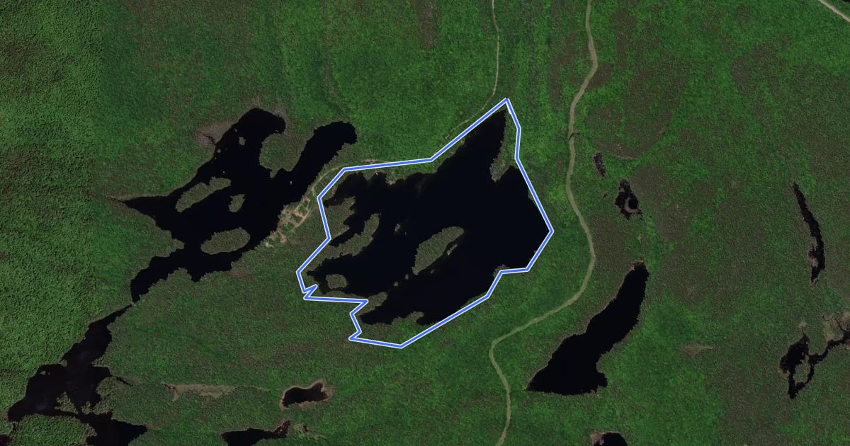 Маршрут Sentier du Tour du Lac Clair на спутниковом снимке
