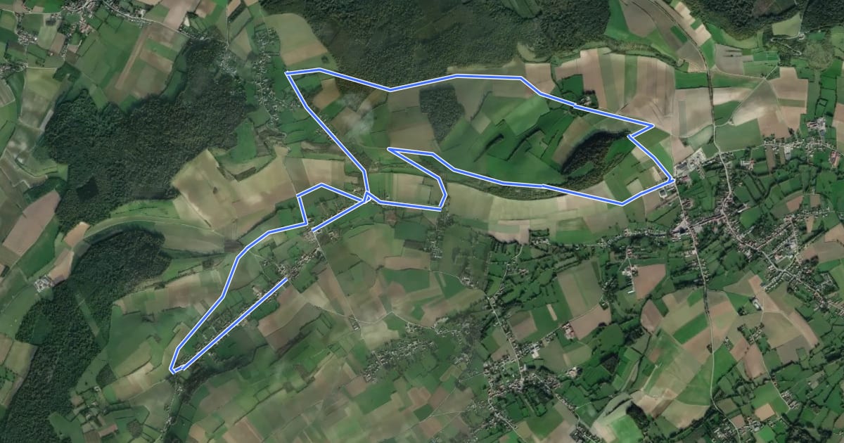 Маршрут Sentier du Ventu на спутниковом снимке
