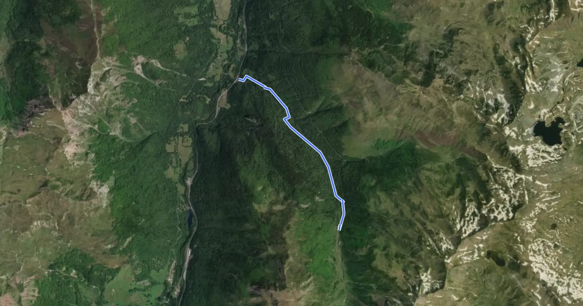 Маршрут Sentier du Viaduc au Vallon d'Arnousse PNP на спутниковом снимке