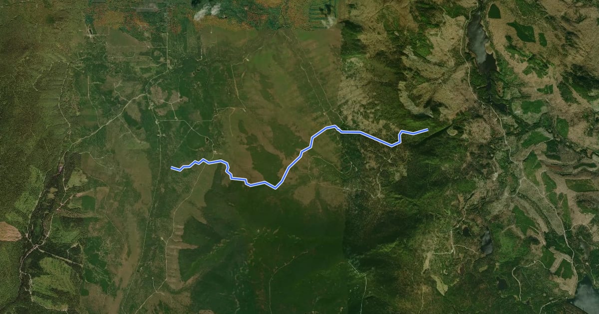 Маршрут Sentier Frontalier 6 на спутниковом снимке