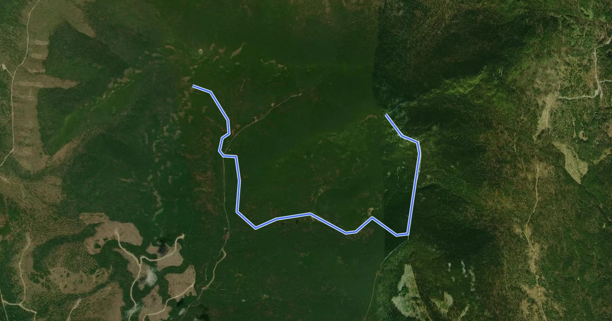 Маршрут Sentier Frontalier 7 на спутниковом снимке